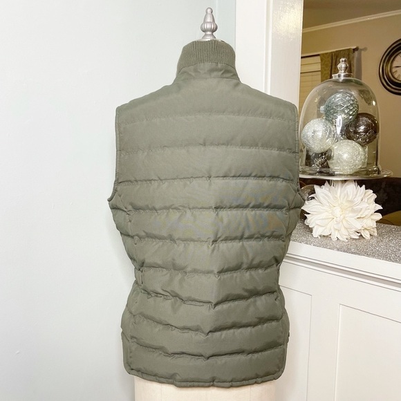 Eddie Bauer Green Goose Down Vest Jacket Waterproof Small - Picture 6 of 16